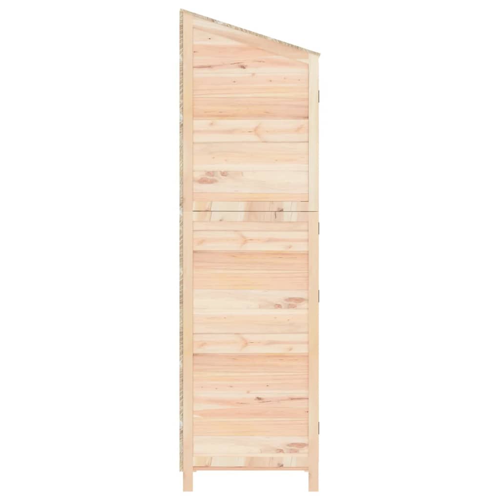 Redskabsskur 102x52x174,5 cm massiv grantræ