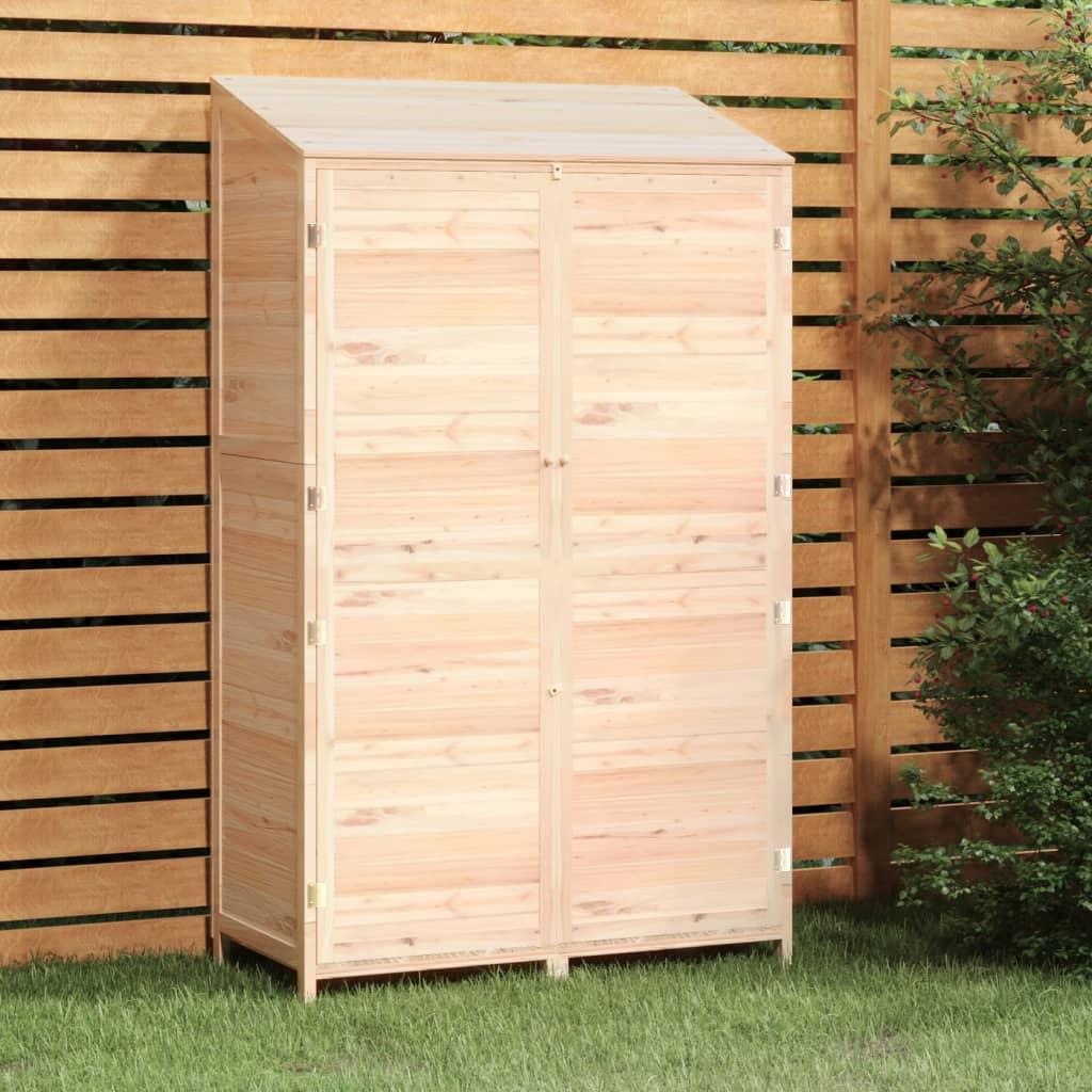 Redskabsskur 102x52x174,5 cm massiv grantræ