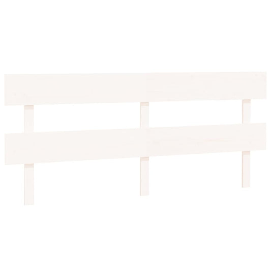 Kopfteil Weiß 204x3x81 cm Massivholz Kiefer