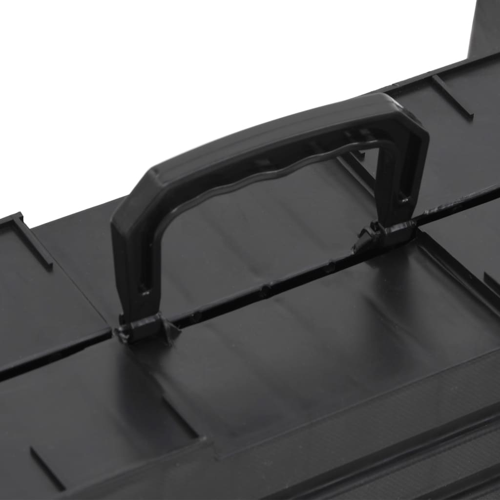 Hunderampe Foldbar Sort 153x40x12,5 cm Plast