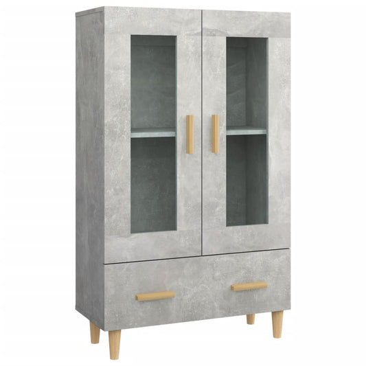 Highboard Betongrau 70x31x115 cm Holzwerkstoff