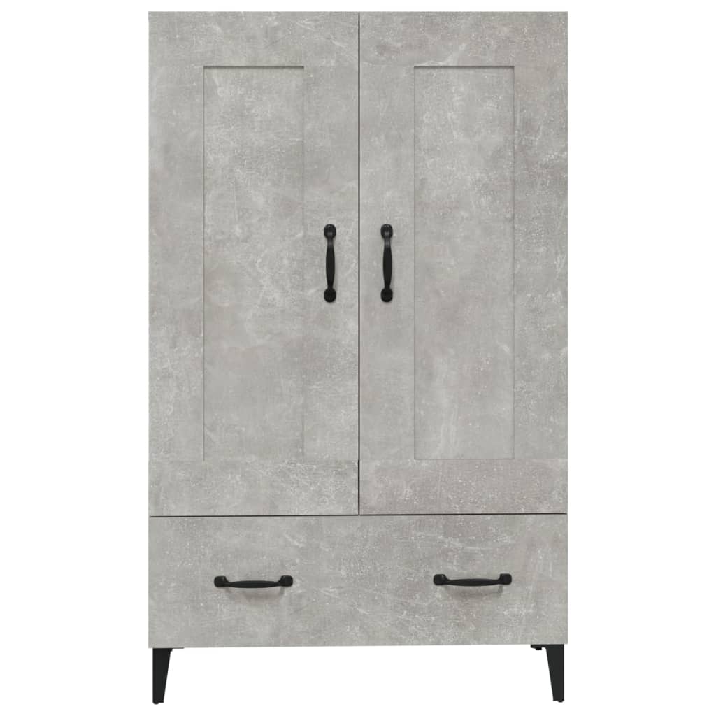 Highboard Beton Grå 70x31x115 cm Træmateriale
