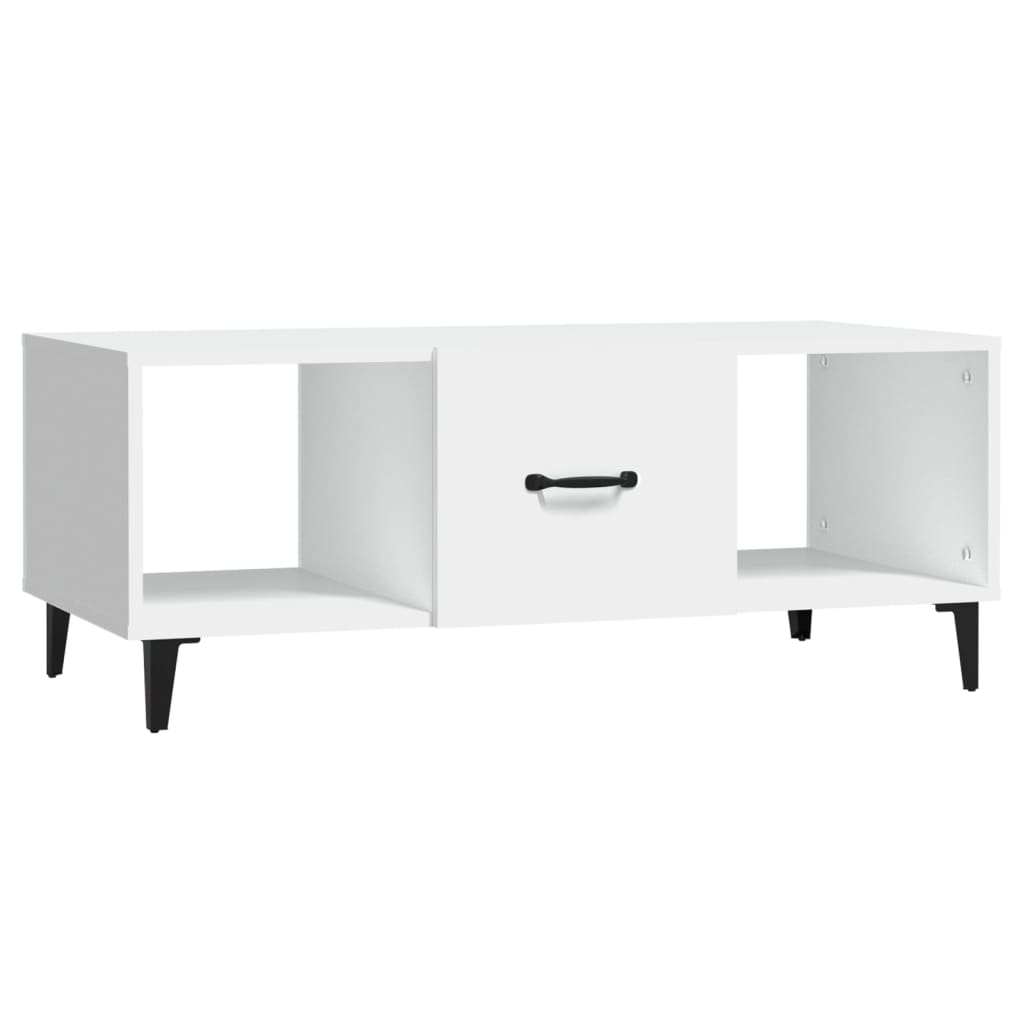 Sofabord Hvid 102x50x40 cm Træ Materiale