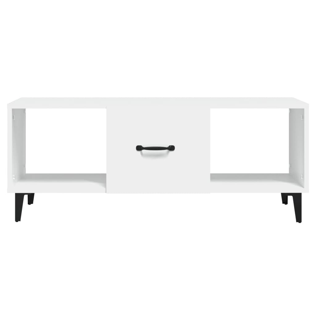 Sofabord Hvid 102x50x40 cm Træ Materiale