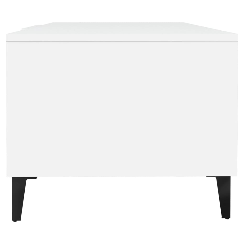 Sofabord Hvid 102x50x40 cm Træ Materiale