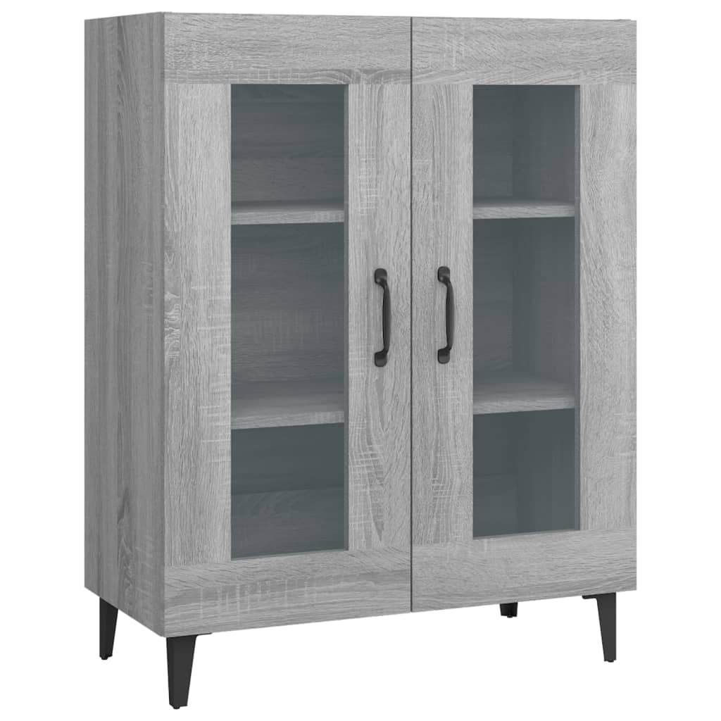 Skænk Grå Sonoma 69,5x34x90 cm Træmateriale