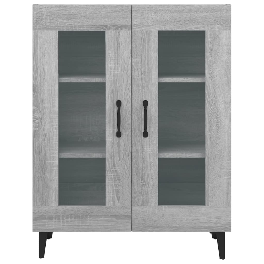Skænk Grå Sonoma 69,5x34x90 cm Træmateriale