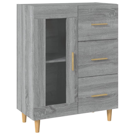 Sideboard Grau Sonoma 69,5x34x90 cm Holzwerkstoff