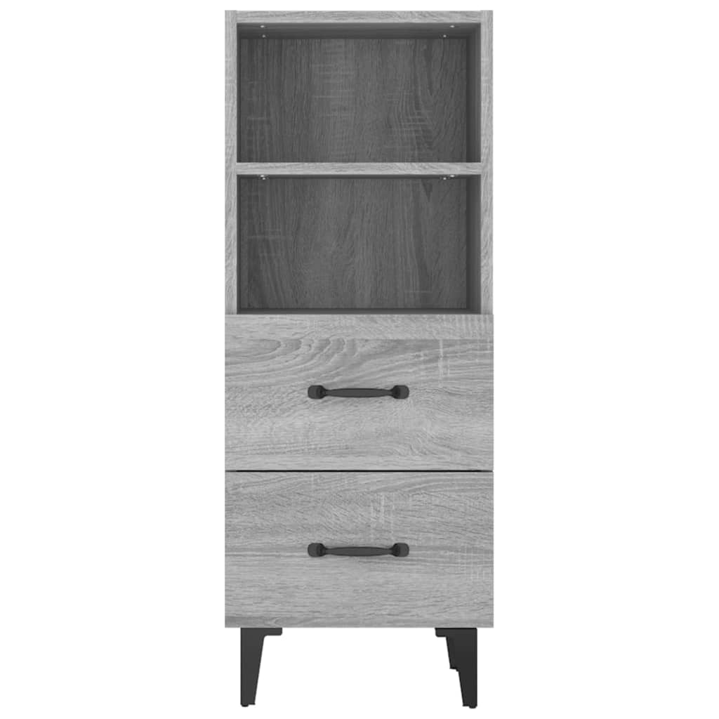 Skænk Grå Sonoma 34,5x34x90 cm Træmateriale