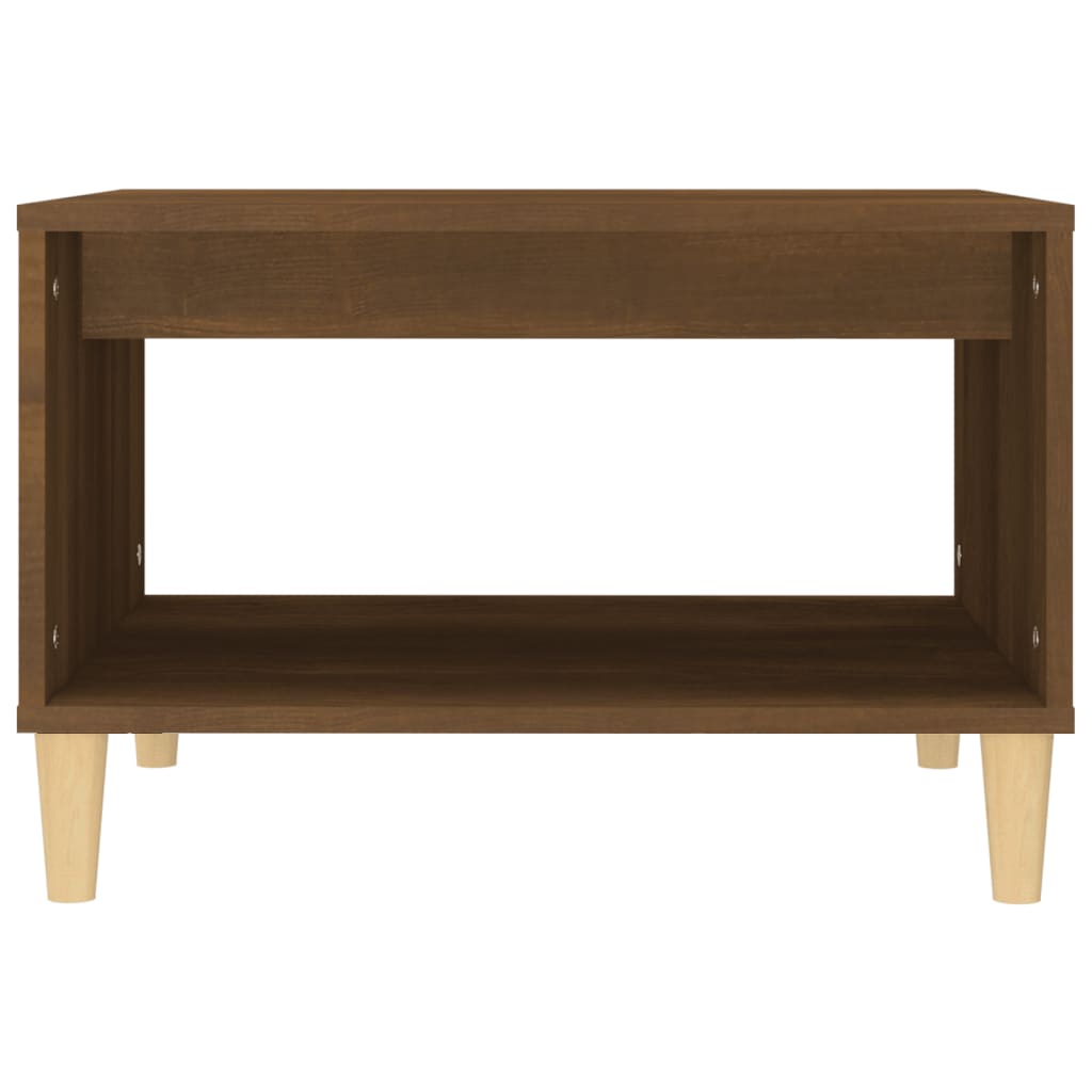 Sofabord brun eg look 60x50x40 cm træmateriale