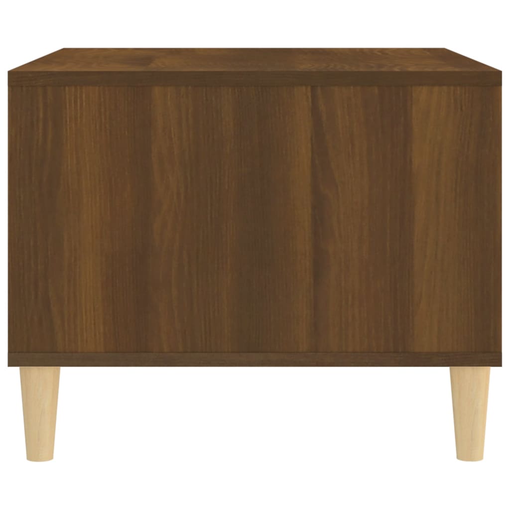Sofabord brun eg look 60x50x40 cm træmateriale