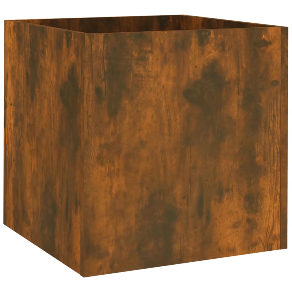 Plantekasse Røget Eg 40x40x40 cm Træmateriale