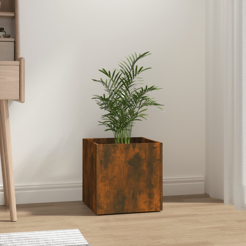 Plantekasse Røget Eg 40x40x40 cm Træmateriale