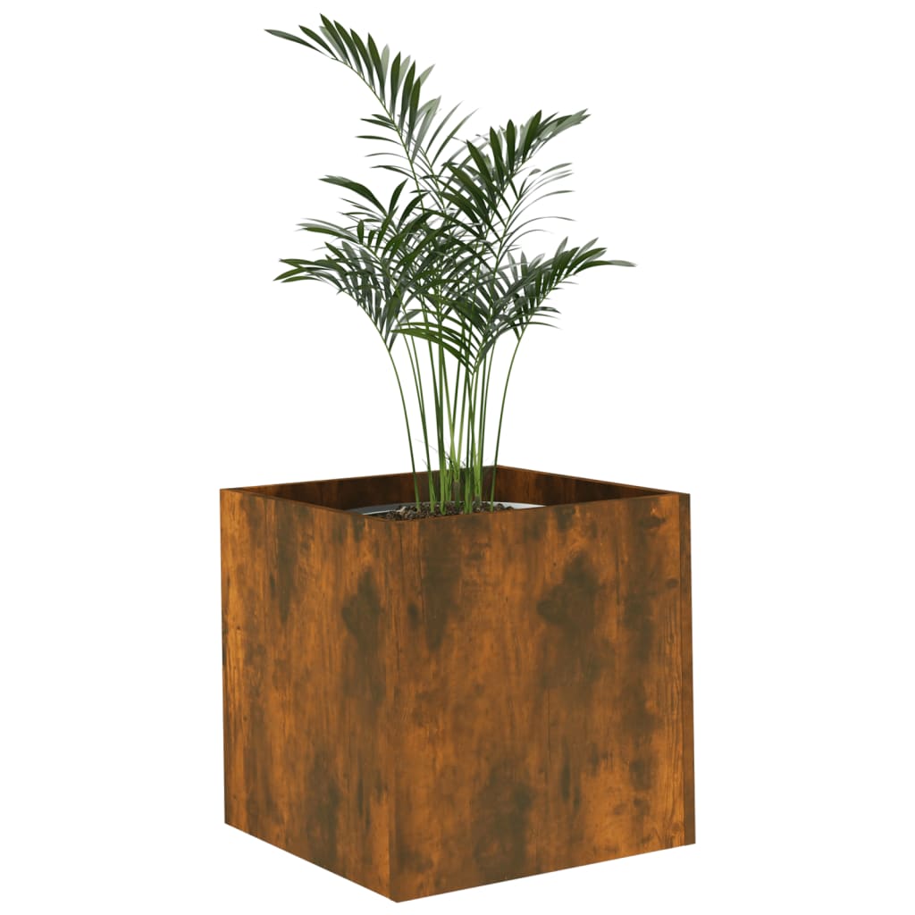 Plantekasse Røget Eg 40x40x40 cm Træmateriale