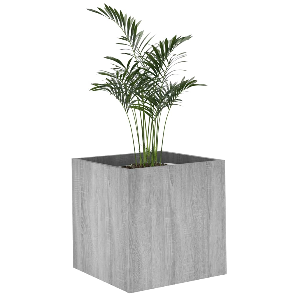 Plantekasse Grå Sonoma 40x40x40 cm Træmateriale