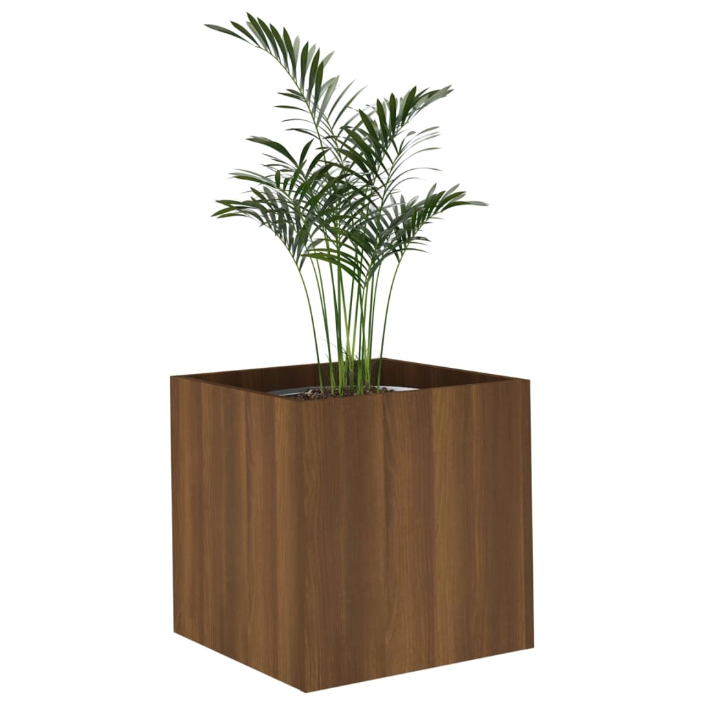 Plantekasse Brun Eg Look 40x40x40 cm Træmateriale
