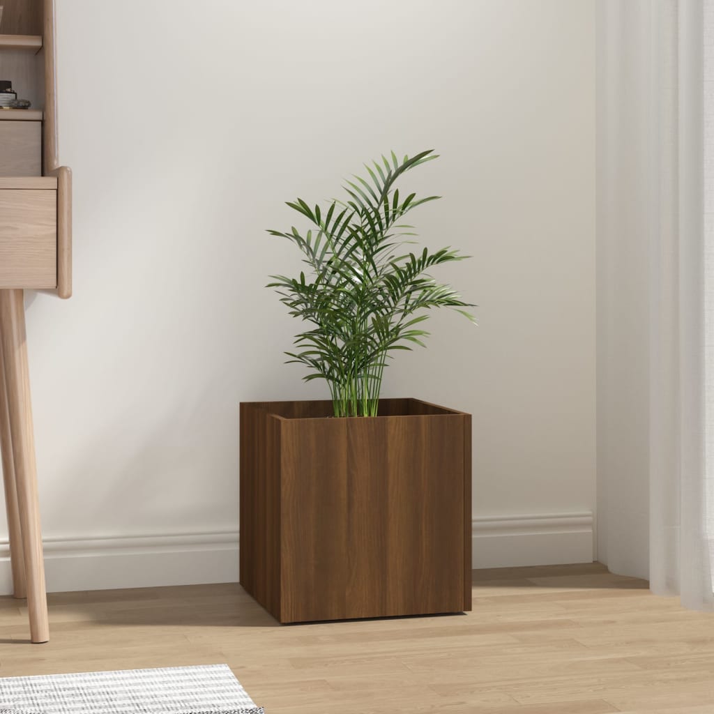 Plantekasse Brun Eg Look 40x40x40 cm Træmateriale