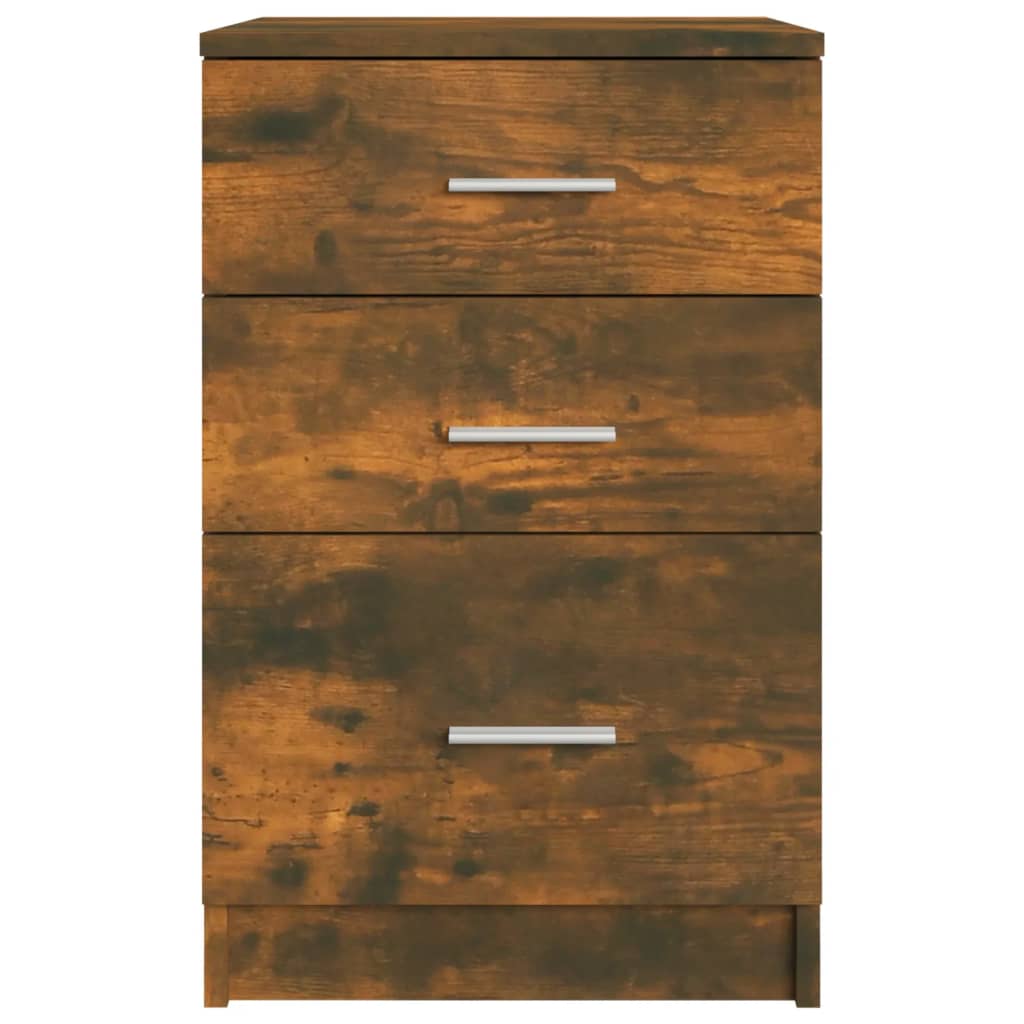Sengebord røget eg 40x40x63 cm træmateriale