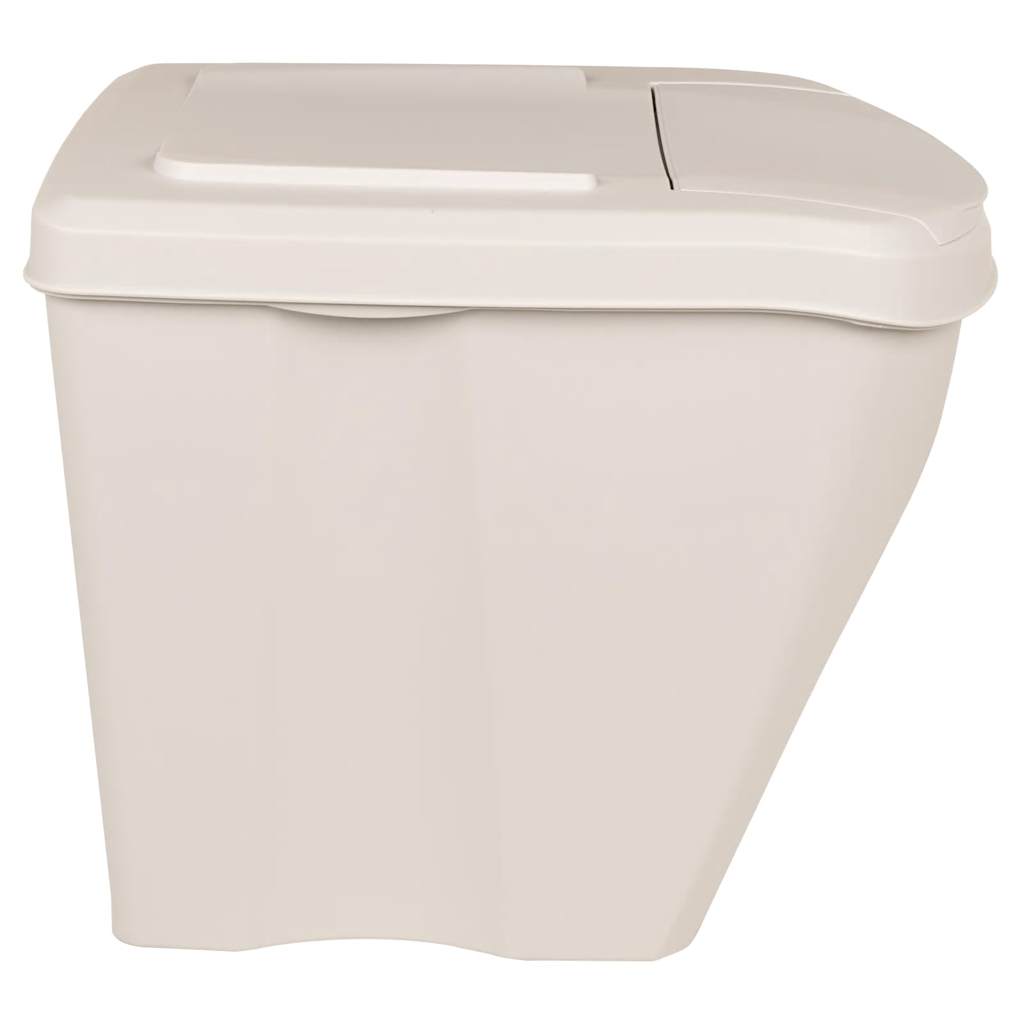 Stapelbare Mülleimer 3 Stk. Weiß 75 L Polypropylen