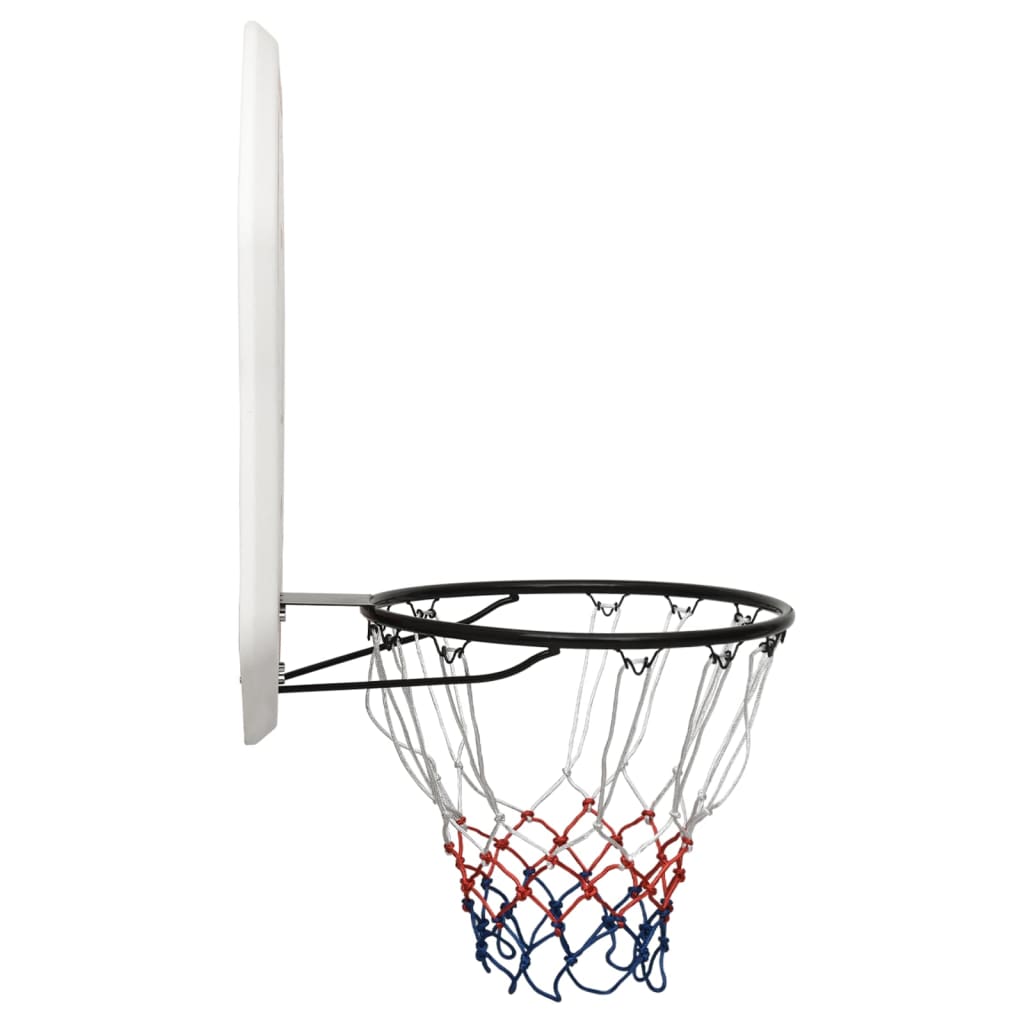 Basketball Bøjle Hvid 109x71x3 cm Polyethylen