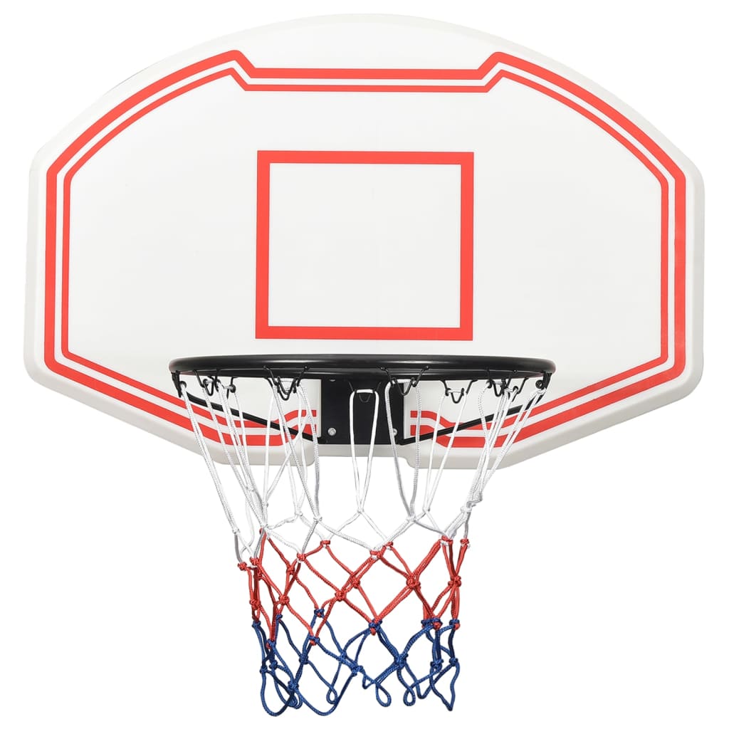 Basketball Bøjle Hvid 90x60x2 cm Polyethylen