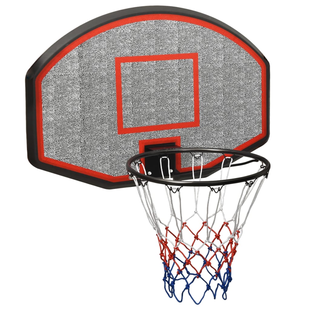 Basketball Bøjle Sort 90x60x2 cm Polyethylen