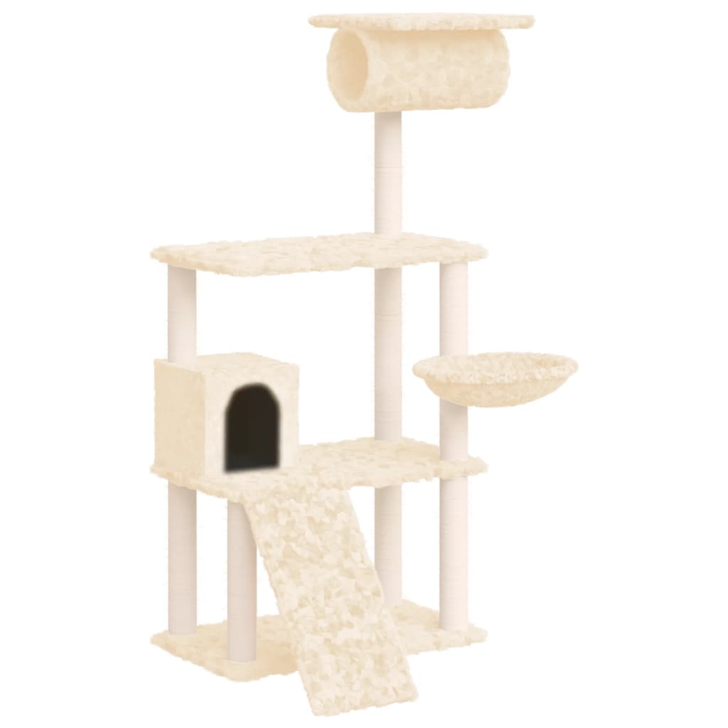 Kradsestolpe med sisal kradsestolpe creme 131 cm