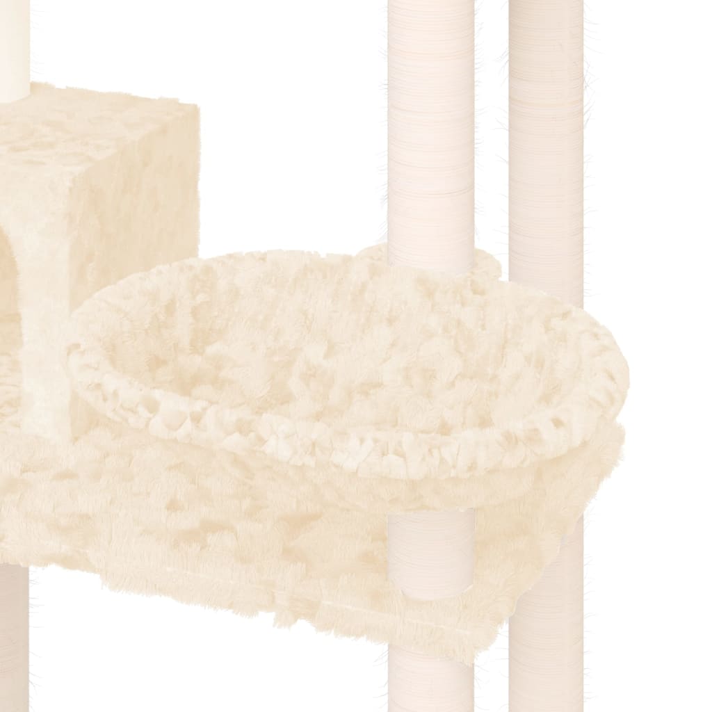 Kradsestolpe med sisal kradsestolpe creme 131 cm