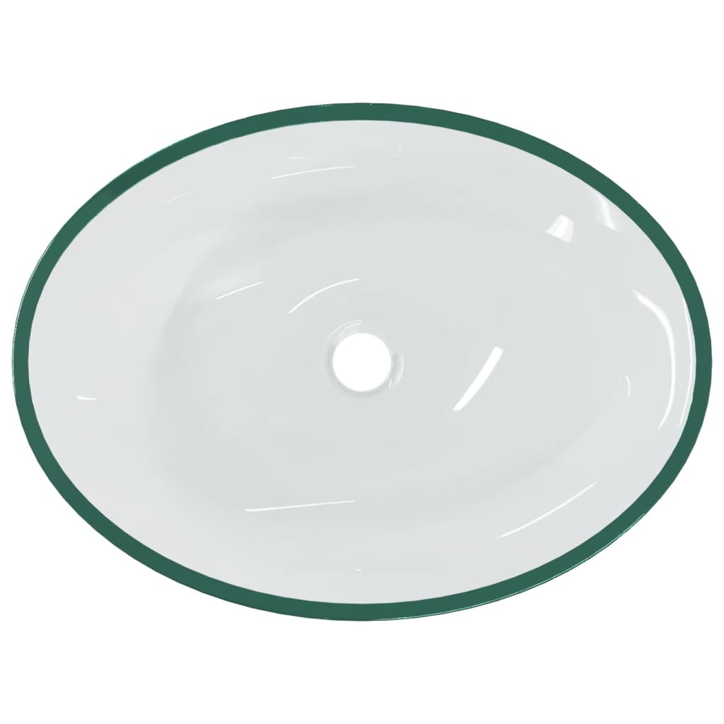 Waschbecken Glas 50x37x14 cm Transparent
