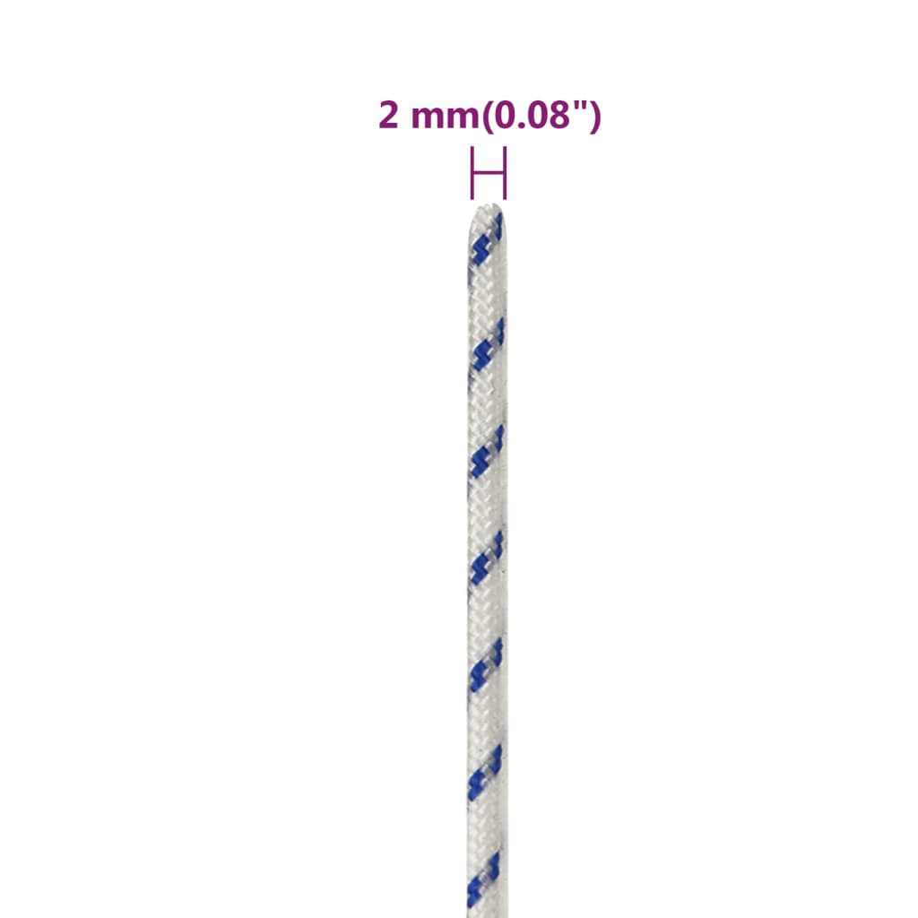 Bådreb Hvid 2 mm 25 m Polypropylen