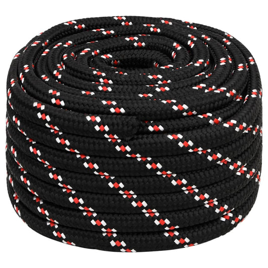 Bootsseil Schwarz 20 mm 100 m Polypropylen