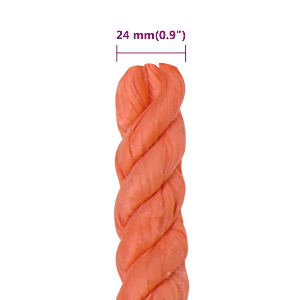 Arbejdsreb Orange 24 mm 100 m Polypropylen
