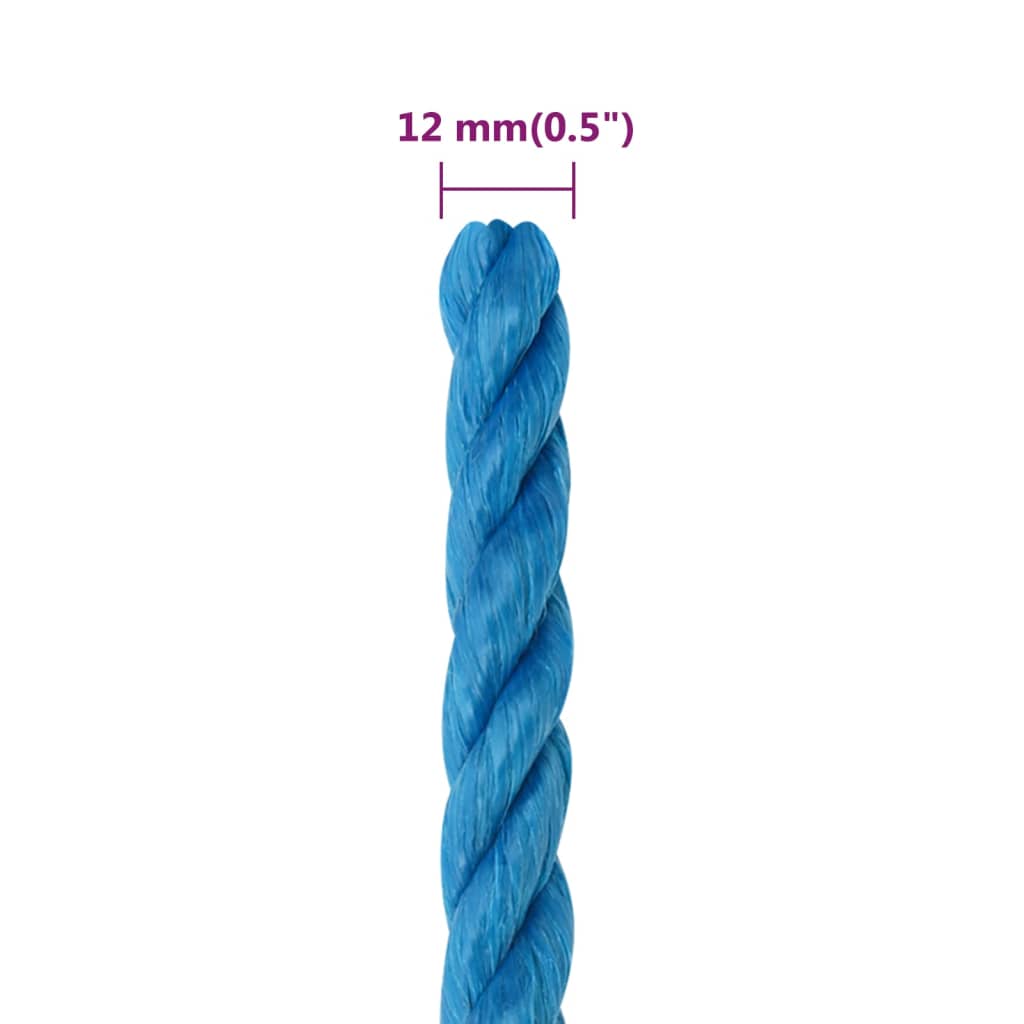 Arbejdsreb Blå 12 mm 50 m Polypropylen