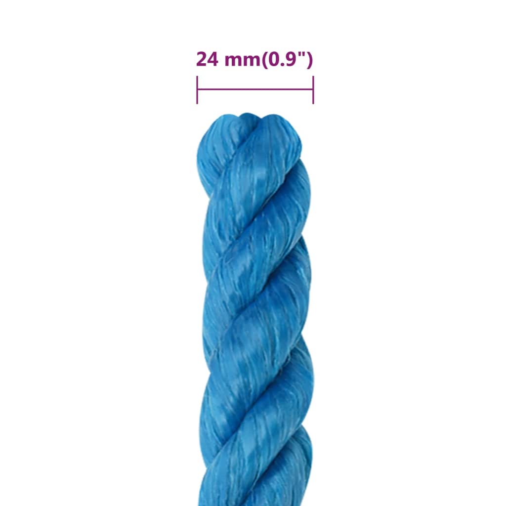 Arbejdsreb Blå 24 mm 50 m Polypropylen