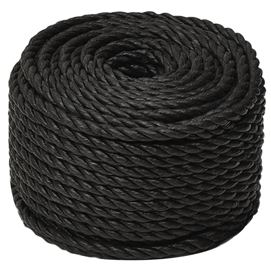 Arbejdsreb Sort 10 mm 50 m Polypropylen