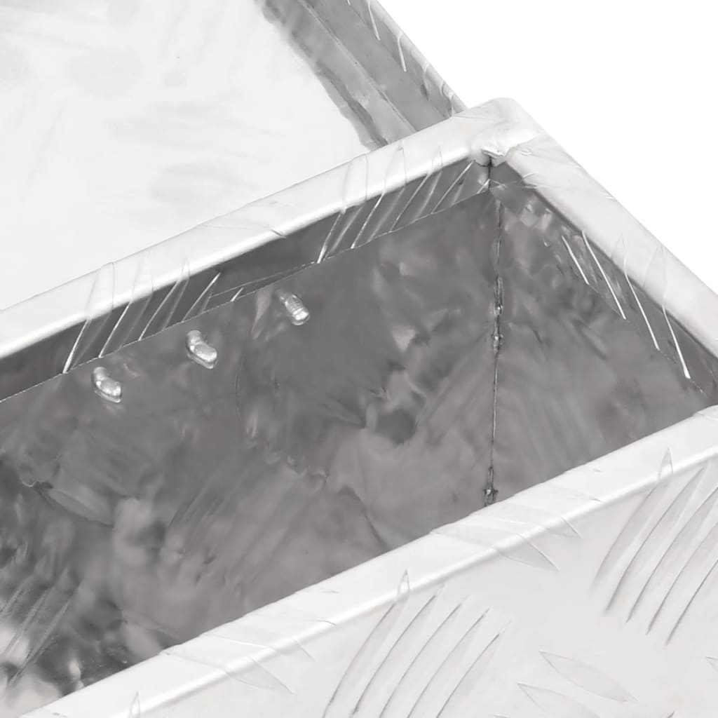 Opbevaringsboks Sølv 50x15x20,5 cm Aluminium