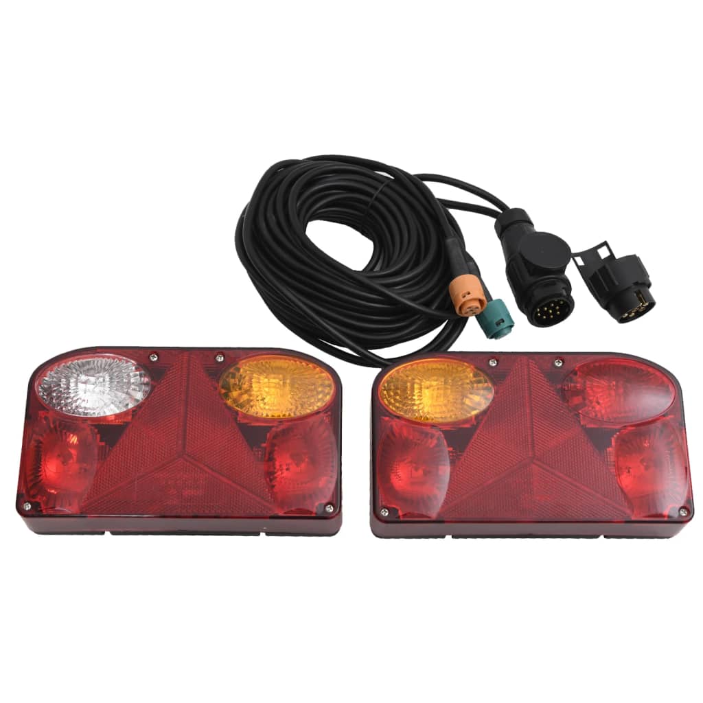Trailerlygter 2 Stk Rød 23x6x13 cm 12V Classic