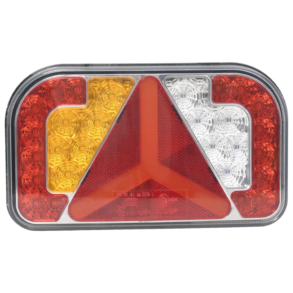 Trailerlygter 2 stk Røde 24x5x14,5 cm 12V LED pærer
