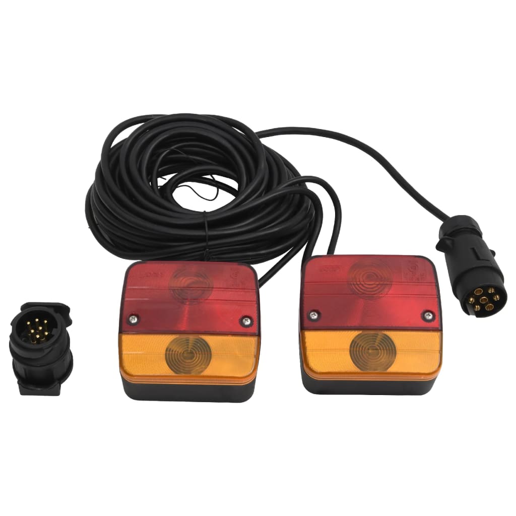 Trailerlygter 2 Stk Rød 10,5x5x9,5 cm 12V Classic