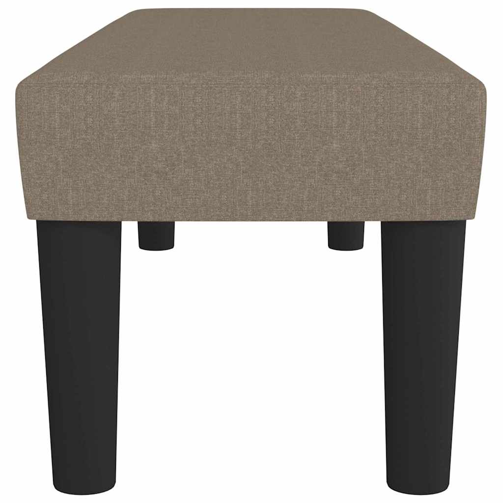 Sitzbank Taupe 100x30x30 cm Stoff