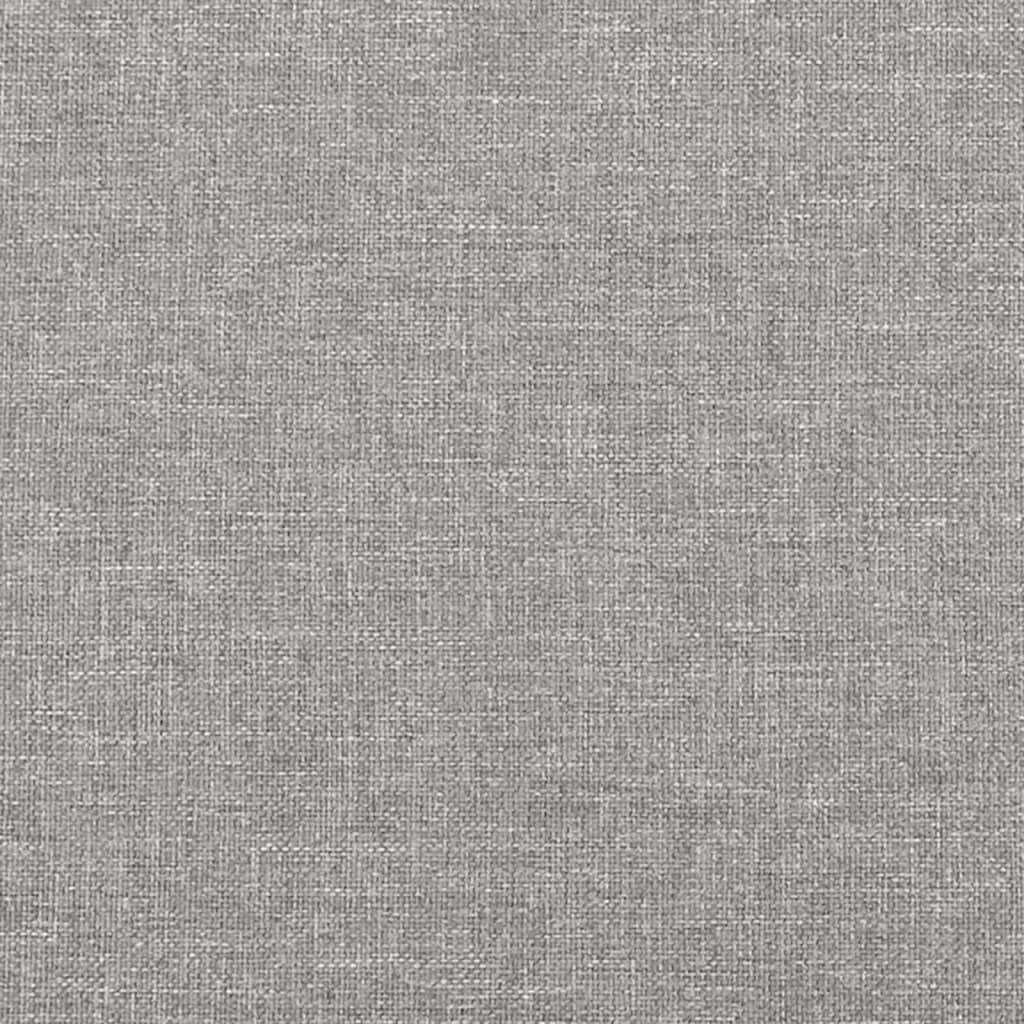 Sitzbank Hellgrau 100x30x30 cm Stoff