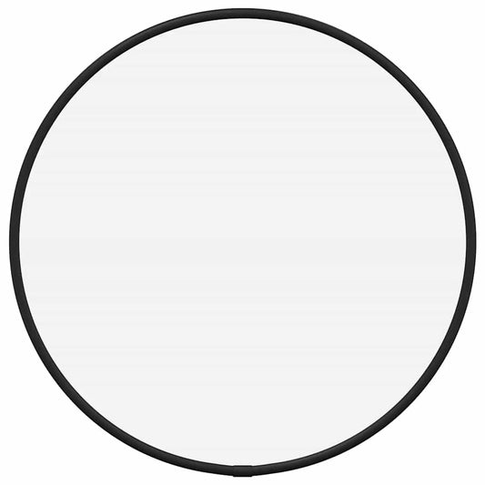 Wandspiegel Schwarz Ø 30 cm Rund