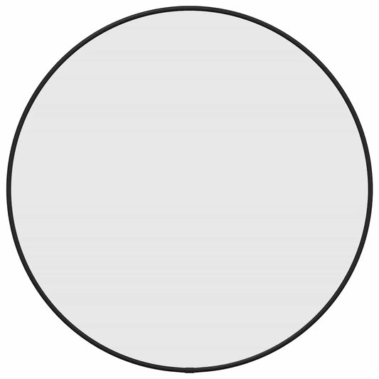 Wandspiegel Schwarz Ø 50 cm Rund