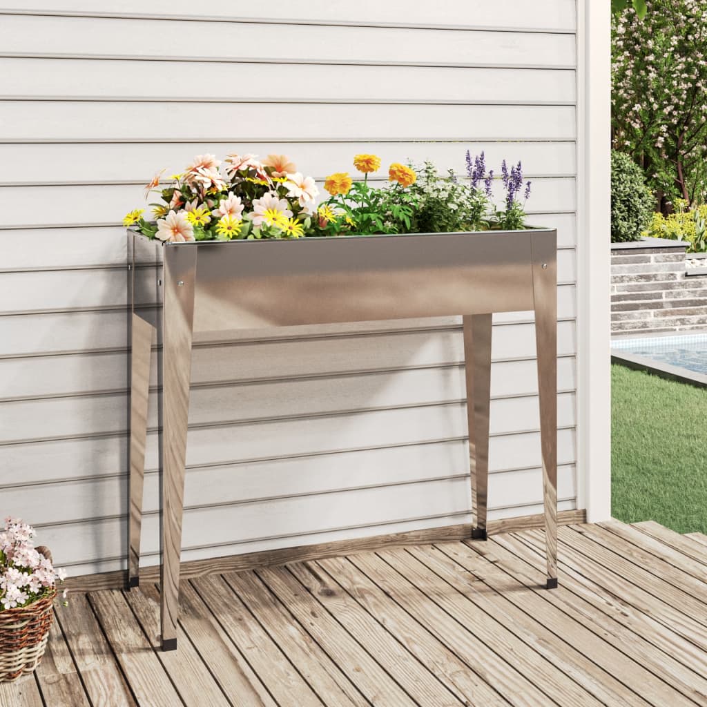 Plantekasse 100,5x40,5x90 cm Galvaniseret stål