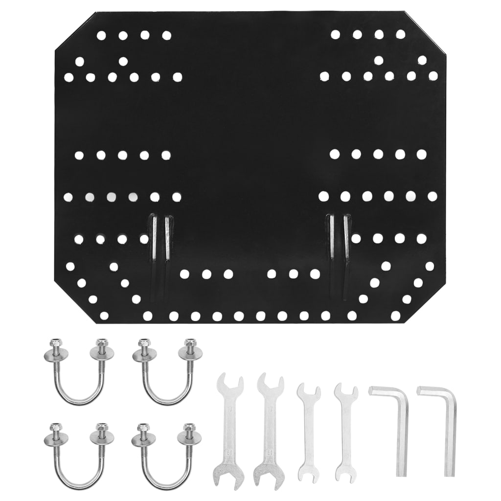 Sneblad til ATV 150x38 cm Sort