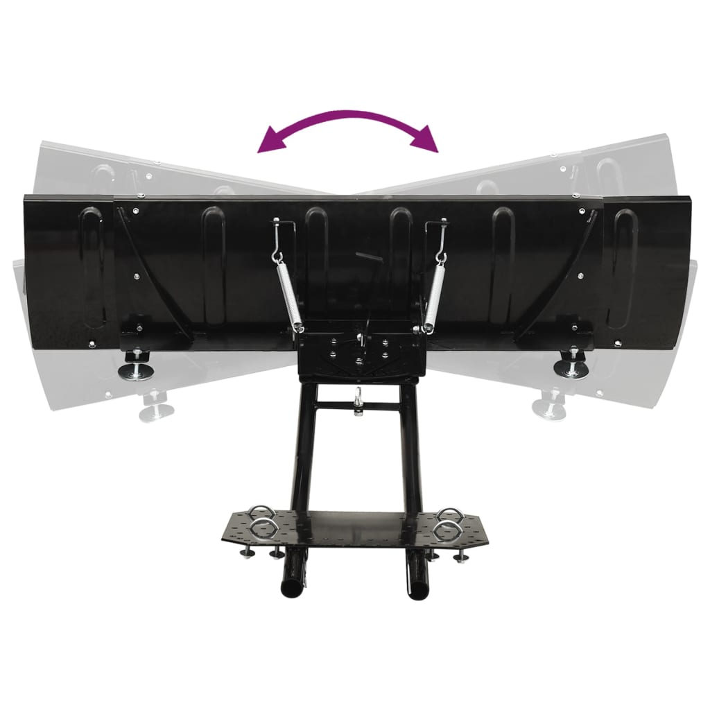Sneblad til ATV 150x38 cm Sort
