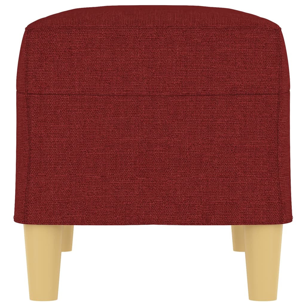Sitzbank Weinrot 70x35x41 cm Stoff
