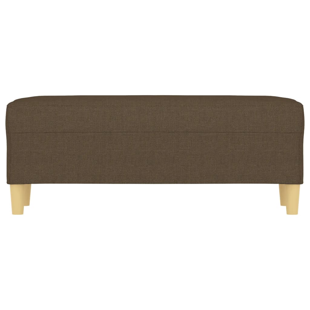 Sitzbank Braun 100x35x41 cm Stoff