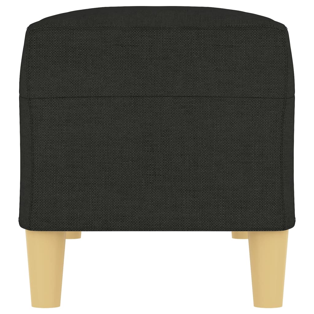 Sitzbank Schwarz 100x35x41 cm Stoff