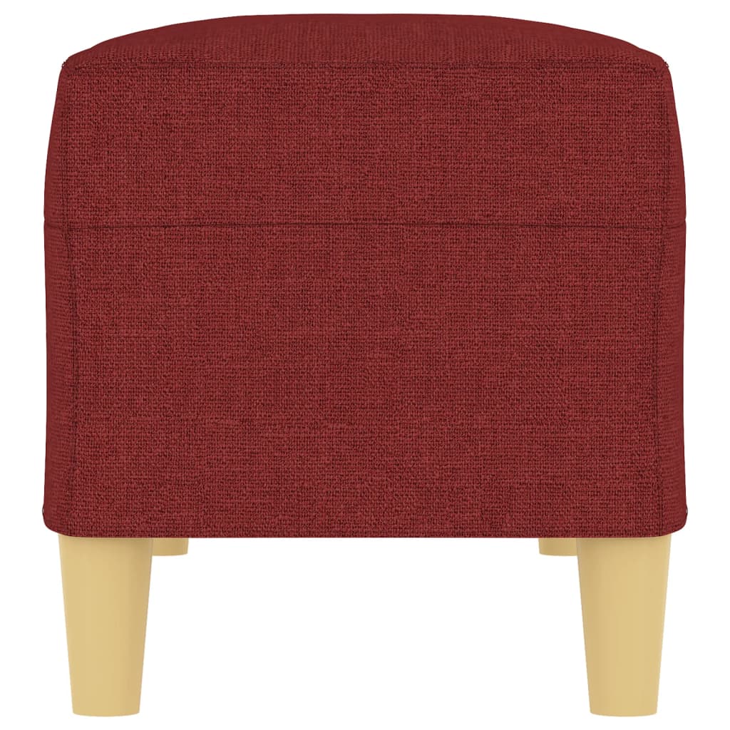 Sitzbank Weinrot 100x35x41 cm Stoff